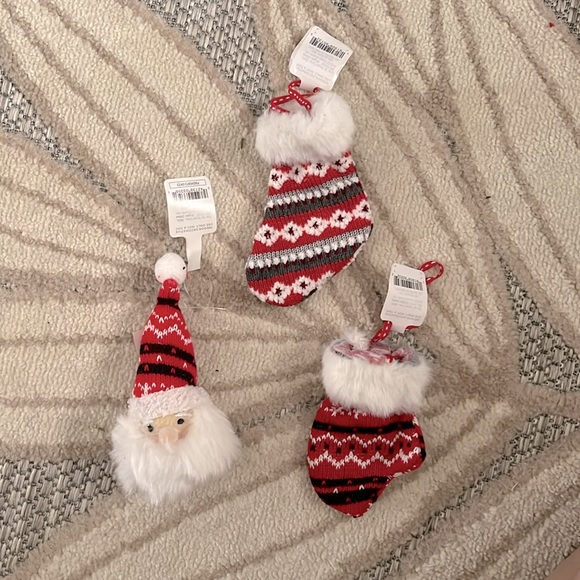 Fabric Ornament Christmas Decoration Set | 3pcs - Picture 1 of 4